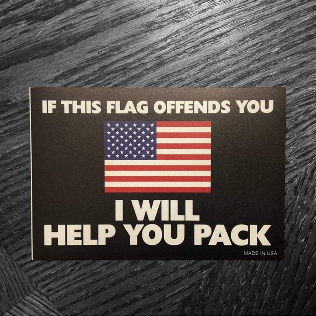 If This Flag Offends You I Will Help You Pack Patriotic Magnet